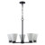 Trans Globe 71805 BK 5-light Fifer Chandelier