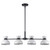 Trans Globe 71856 WH-BK Azaria 4 - Light Linear Pendant