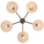 Trans Globe 71855 WH-AG Azaria 5 - Light Modern Chandelier