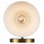 Trans Globe 22591 AG-BK ForgeLume 1 - Light Dimmable Wall Sconce Light