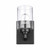 Trans Globe 80521 BK Mod Pod Indoor Glass Drum Armed Sconce