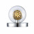 Trans Globe 22302 PC 2-Light Bare Bulb Indoor Wall Sconce