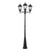 Trans Globe 4995 BK Classical 98-In. 3-Light, 3-Lantern Head, Complete Outdoor Lamp Post Light