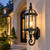 Trans Globe 4180 BK Wentworth - Black 1-Light Outdoor Wall Lantern - Clear Beveled