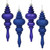 Vickerman N500222 7" Cobalt Blue Finial 4 Finish Asst 8/Bx