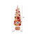 Vickerman LS203812 1ft Gold-Red-Silver Ornament Table Top Christmas Tree