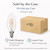 Bulbrite 776931 - 5W LED B11 Clear Filament Bulb - Cool White - E12 Base