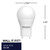 Bulbrite 774241 - Frosted LED A19 Bulb - 2700K - GU24 Base