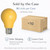 Bulbrite 776107 – A19 LED Bug Light Bulb – Yellow Filament - Wet Rated