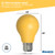 Bulbrite 776107 – A19 LED Bug Light Bulb – Yellow Filament - Wet Rated