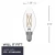 Bulbrite 776238 LED5B11/30K/FIL/D/B/2/25P - LED B11 Filament Bulb - 5W - 3000K - 25 Pack