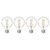 Bulbrite 776239 - LED G25 Filament Globe 4 Pack - 2700K - Dimmable