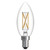 Bulbrite 776236 LED4B11/30K/FIL/D/B/2/25P - Clear LED B11 Filament Bulb - 4W - 3000K - 25 Pack