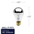 Bulbrite 712160 - A19 Half Chrome Lamp - 2700K - E26 Medium Base Dimmable