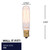 Bulbrite 132506 - 25W T6 Nostalgic Thread Bulb - 2200K - E12 Dimmable