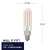 Bulbrite 776952 - LED T6 Filament Bulb - 3000K - Fully Dimmable