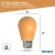Bulbrite 776151 LED2S14/AMB/FIL/D - Amber LED S14 Filament Bulb