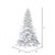 Vickerman A893690 12' x 82" Flocked White Spruce 4979Tips
