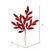 Vickerman L152903 22" Red Glit BayLeaf Spray 12/Bg