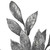 Vickerman L152987 22" Pewter Glitter BayLeaf Spray 12/Bg