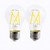 Cyber Tech LB60CA-D/WW-2PK – 8W Clear Filament A19 Bulb – 2700K – Dimmable - 2 Pack