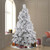 Vickerman A155275 7.5' x 64" Flocked Alberta w/Cones 1066T