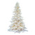 Vickerman A893666LED 6.5' x 56" Flocked White LED 650WW
