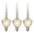 V490774 Vickerman - Clear Incandescent C7 Bubble Light Replacement Bulbs - 3 Pack