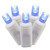 X4W6102 Vickerman - 34 ft 100-Light Outdoor Blue LED Wide Angle Christmas Light String - White Wire