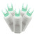 X4W6104 Vickerman - 34 ft 100-Light Outdoor Green LED Wide Angle Christmas Light String - White Wire