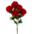 Vickerman FJ210503 - 23" Artificial Crimson Red Mum Bush with 5 Flowers