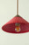 Euri EIN-HL4CR-1100 - Concrete Pendant Light - Cranberry Red - Handmade Design
