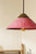 Euri EIN-HL4CR-1100 - Concrete Pendant Light - Cranberry Red - Handmade Design
