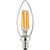 Sunlite 81102-SU Sunlite - Clear LED B11 Candelabra Bulb - 6W - 3000K - E12 Candelabra Base 