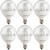 G16.5/LED/5W/CL/40K/6PK Sunlite 41885-SU - LED G16.5 Globe Bulb - 5W - 4000K - 6 Pack