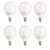 G16.5/LED/7W/FR/40K/6PK Sunlite 41891-SU - Frost LED G16.5 Globe Bulb - 7W - 4000K - 6 Pack