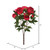 Vickerman FD170402 23'' Red Peony Bush W/6 Flwrs 3 Buds