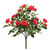 Vickerman FL171101 15" Red Mini Diamond Rose Bush