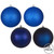 Vickerman N590731 Vickerman - 2.75 in Midnight Blue Assorted Finish Ball Christmas Ornament - 20 Pack 