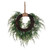 Vickerman FQ224118 18" Snow Cedar Hanging Wreath W/Cone