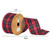 Vickerman Q170172 Vickerman - 2.5 in x 10 yd Red, White, and Black Plaid Wired Decorative Ribbon 