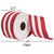 Vickerman QR221248 Vickerman - 2.5 in x 10 yd Red Stripe Wired Decorative Ribbon 