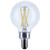 Satco S12473 Satco - Clear LED G16.5 Globe Bulb - 4W - 5000K - E12 Candelabra Base 