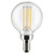 Satco S21211 Satco - Clear LED G16.5 Globe Bulb - 5.5W - 4000K - 90 CRI 