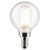 Satco S21211 Satco - Clear LED G16.5 Globe Bulb - 5.5W - 4000K - 90 CRI 