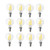 Halco 85087 Halco - Clear LED Filament G16.5 Globe Bulb - 4.5W - 3000K 