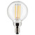 Satco S21875 Satco - Clear LED Filament G16.5 Globe Bulb - 4W - 5000K - 90 CRI 