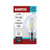 Satco S12478 - G16.5 LED Globe - 5000K - E12 Candelabra Base, Dimmable