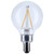 Satco S12471 Satco - Clear LED G16.5 Globe Bulb - 3W - 3000K - 92 CRI 