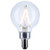 Satco S12471 Satco - Clear LED G16.5 Globe Bulb - 3W - 3000K - 92 CRI 
